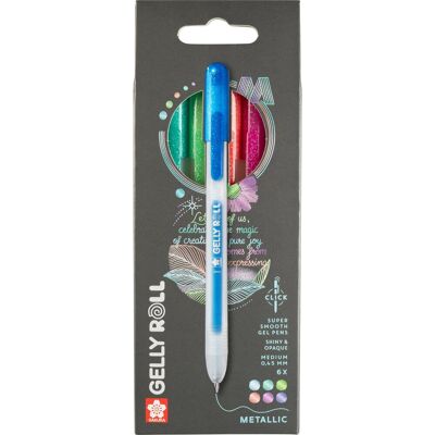 Sakura gelly roll retractable metallic set 6 Sakura gelly roll retractable metallic set 6