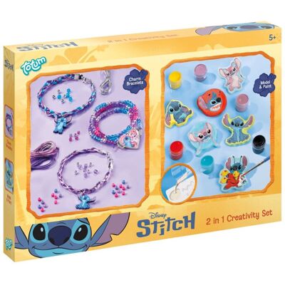 Totum 2in1 stitch armbanden maken en gips gieten knustelset multi kleuren Totum 2in1 stitch armbanden maken en gips gieten knustelset multi kleuren