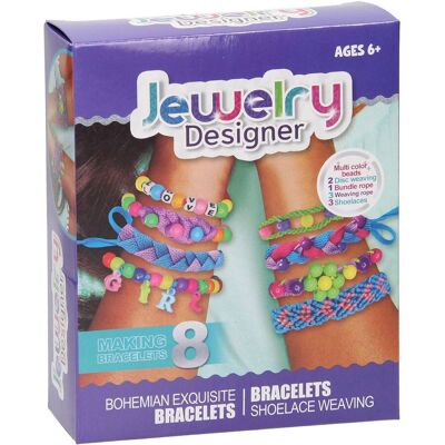 Lobbes Speelgoed BV Lobbes sieraden designer knutselset - creatieve juwelen maken 8 stuks. Multi kleuren Lobbes Speelgoed BV Lobbes sieraden designer knutselset - creatieve juwelen maken 8 stuks. Multi kleuren