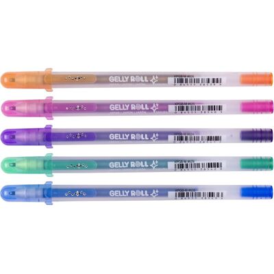 Sakura Gelschrijver gelly roll silver shadow set à 5 kleuren Sakura Gelschrijver gelly roll silver shadow set à 5 kleuren