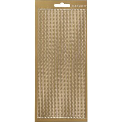 Creativ Company Stickers goud - zelfklevende randen stickers - decoratieve gouden stickervellen - diy versiering - kaarten maken & scrapbooking - 10x23 cm - 1 vel Creativ Company Stickers goud - zelfklevende randen stickers - decoratieve gouden stickervellen - diy versiering - kaarten maken & scrapbooking - 10x23 cm - 1 vel