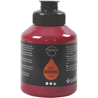 Pigment Art School Donkerrood Semi-opaque Verf - Verf Pigment Art School Donkerrood Semi-opaque Verf - Verf