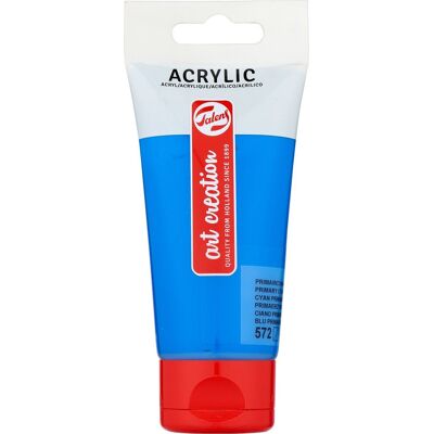 Talens art creation acrylverf tube van 75 ml, primaircyaan (572) Primaircyaan Talens art creation acrylverf tube van 75 ml, primaircyaan (572) Primaircyaan