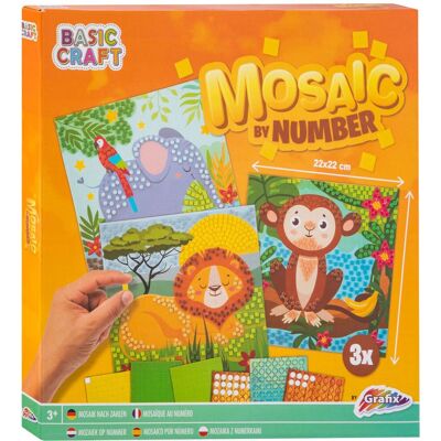 Creative Craft Group Mozaiek op nummer - dieren Creative Craft Group Mozaiek op nummer - dieren