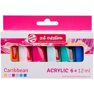 Talens Art Creation acrylverf set caribbean 6 x 12 ml Talens Art Creation acrylverf set caribbean 6 x 12 ml