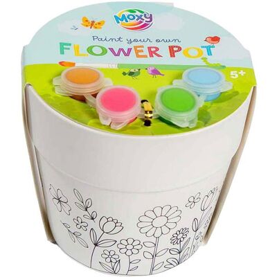 Creative Craft Group Verf-je-eigen bloempot - incl. 4 verfkleuren & 1 kwast Multi kleuren Creative Craft Group Verf-je-eigen bloempot - incl. 4 verfkleuren & 1 kwast Multi kleuren