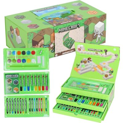 Merkloos / Sans Marque Minecraft tekendoos - kleurpotloden - stiften - verf - creatief Multi kleuren Merkloos / Sans Marque Minecraft tekendoos - kleurpotloden - stiften - verf - creatief Multi kleuren