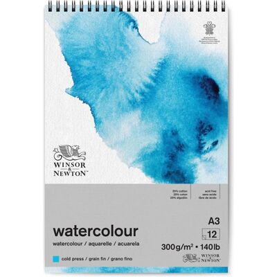 Winsor & Newton Watercolour Spiral Blok - A3 Winsor & Newton Watercolour Spiral Blok - A3