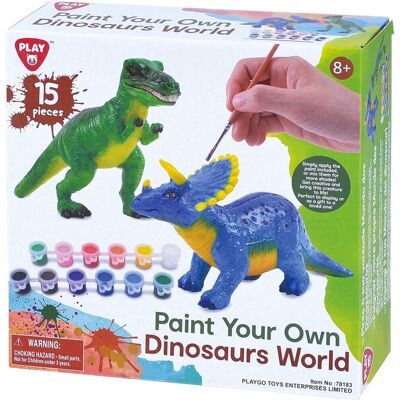 Playgo verf je eigen dino's - 15dlg. Playgo verf je eigen dino's - 15dlg.
