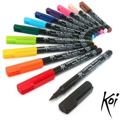 Sakura koi coloring brush pen set 12 kleuren Sakura koi coloring brush pen set 12 kleuren