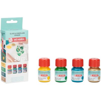 Royal Talens Art Creation Opaque Glas- & Porseleinverf - 4x30ml Royal Talens Art Creation Opaque Glas- & Porseleinverf - 4x30ml