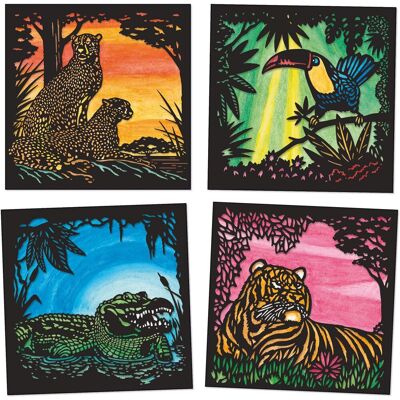 Djeco Creatieve Waterverfset - Wilde Dieren - Voor Kinderen 6-10 Djeco Creatieve Waterverfset - Wilde Dieren - Voor Kinderen 6-10
