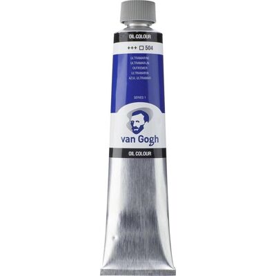 Van Gogh olieverf tube 200 ml ultramarijn 504 Van Gogh olieverf tube 200 ml ultramarijn 504