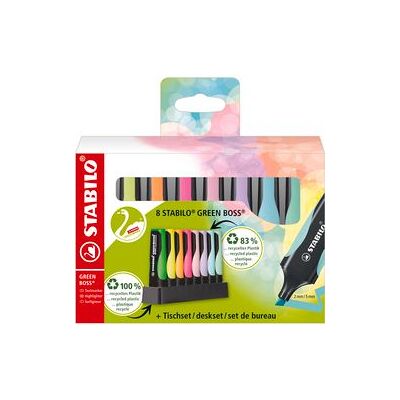 Stabilo Green Boss Markeerset - Pastel en Neon Stabilo Green Boss Markeerset - Pastel en Neon