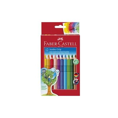 Faber-Castell Kleurpotloden jumbo grip kleurenassortiment 12 stuks Faber-Castell Kleurpotloden jumbo grip kleurenassortiment 12 stuks