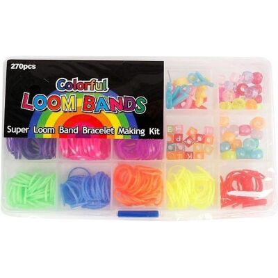 Bongers Speelgoed Colorful loom bands stiekjes om armbanden meet te maken - 270 delig Bongers Speelgoed Colorful loom bands stiekjes om armbanden meet te maken - 270 delig