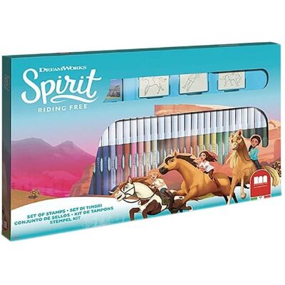 Dreamworks spirit stempel en kleurset 41 delig Dreamworks spirit stempel en kleurset 41 delig