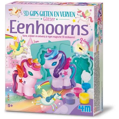 4M - Creatieve eenhoorn gieten en schilderen kit - Meerkleurig 4M - Creatieve eenhoorn gieten en schilderen kit - Meerkleurig