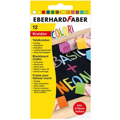 Eberhard Faber ef-526012 bordkrijt vierkant 12 stuks Eberhard Faber ef-526012 bordkrijt vierkant 12 stuks