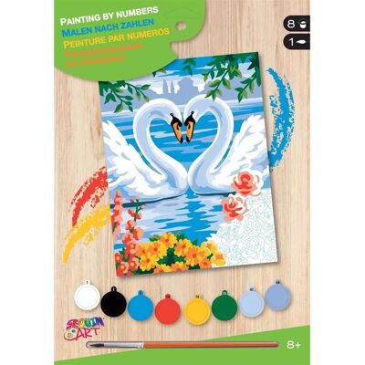 OZ International - Cygnes - 22.5 x 30.2 cm - Schilderen met cijfers OZ International - Cygnes - 22.5 x 30.2 cm - Schilderen met cijfers