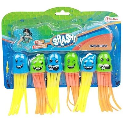 Splash Duik Octopus - Set van 6 Splash Duik Octopus - Set van 6