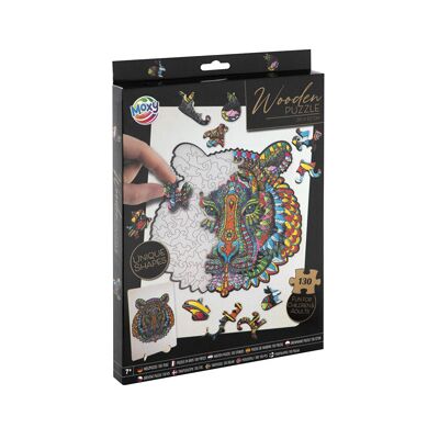 Creative Craft Group Houten Puzzel Tijger 130 Stukjes Creative Craft Group Houten Puzzel Tijger 130 Stukjes