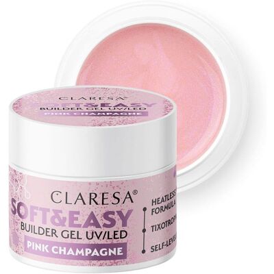Claresa Soft & Easy Builder Gel Blinkend Roze - Nagelverlenging & Versterking Claresa Soft & Easy Builder Gel Blinkend Roze - Nagelverlenging & Versterking