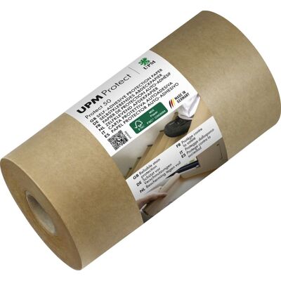 Info Notes Upm afdekpapier - zelfklevend - 15 cm x 50 m - bruin kraft - in-p5015050-kb Info Notes Upm afdekpapier - zelfklevend - 15 cm x 50 m - bruin kraft - in-p5015050-kb
