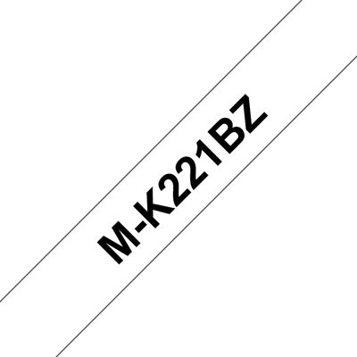 Brother Mk-221bz tape black on white 9mm for pt-55pt/pt-65/-75/-80 en bb4 Brother Mk-221bz tape black on white 9mm for pt-55pt/pt-65/-75/-80 en bb4