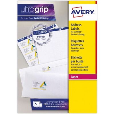 Avery l7162-15 adreslabels wit zelfklevend label Avery l7162-15 adreslabels wit zelfklevend label