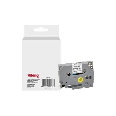 Etiketteertape Viking TZe-211 Brother Zwart op wit Etiketteertape Viking TZe-211 Brother Zwart op wit