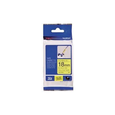 Flexi ID tape Brother TZEFX641 18mmx8m zwart/geel Flexi ID tape Brother TZEFX641 18mmx8m zwart/geel