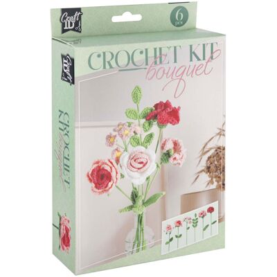 Creative Craft Group Haakpakket bloemen boeket 6 rozen Multi kleuren Creative Craft Group Haakpakket bloemen boeket 6 rozen Multi kleuren