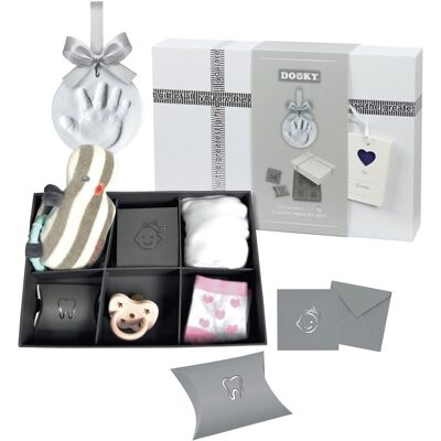 Dooky ornament kit - baby hand- en voetafdruk in klei met memory box - huidvriendelijk & eenvoudig te maken - kraam- of cadeau geschenk Dooky ornament kit - baby hand- en voetafdruk in klei met memory box - huidvriendelijk & eenvoudig te maken - kraam- of cadeau geschenk