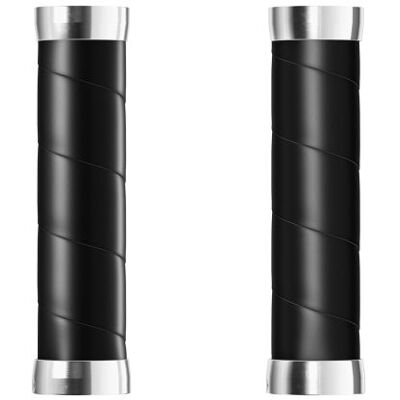 BROOKS Slender leather grips (130+130mm) - black BROOKS Slender leather grips (130+130mm) - black
