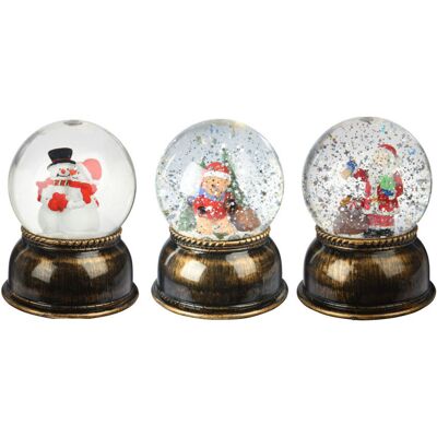 Tormino 14cm Kerst Sneeuwbol - Kerstversiering Tormino 14cm Kerst Sneeuwbol - Kerstversiering