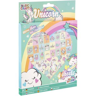Creative Craft Group Stickerset eenhoorn, 100st. Multi kleuren Creative Craft Group Stickerset eenhoorn, 100st. Multi kleuren