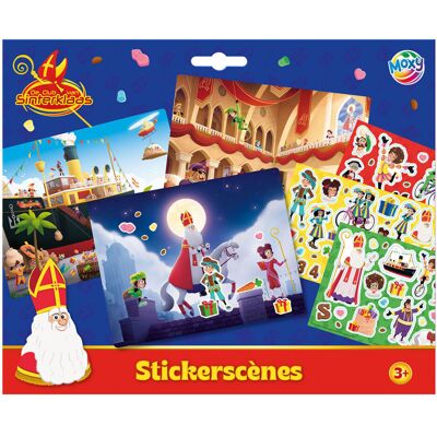 Creative Craft Group Club van sinterklaas stickerscene - 23x28cm Multi kleuren Creative Craft Group Club van sinterklaas stickerscene - 23x28cm Multi kleuren
