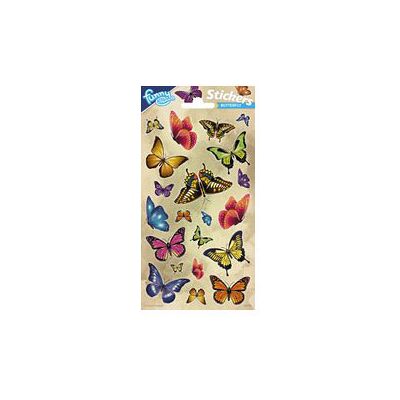 Totum Stickervel glitter - vlinders Totum Stickervel glitter - vlinders