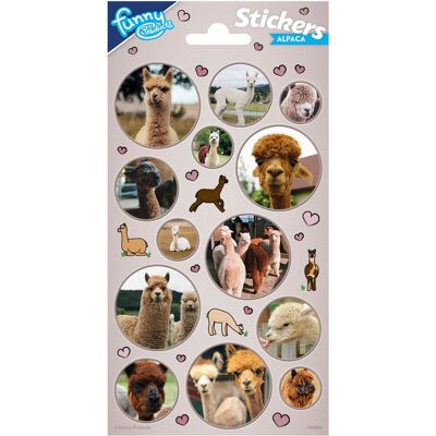 Totum Stickervel alpaca multi kleuren Totum Stickervel alpaca multi kleuren