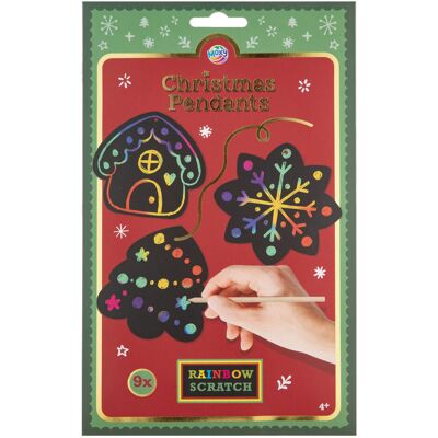 Creative Craft Group Regenboog kraskunst kersthanger 8,5cm - 9st. Multi Creative Craft Group Regenboog kraskunst kersthanger 8,5cm - 9st. Multi