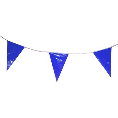 Blauwe Vlaggengirlande - 15 Vlaggen, 10m - Decoratie Blauwe Vlaggengirlande - 15 Vlaggen, 10m - Decoratie