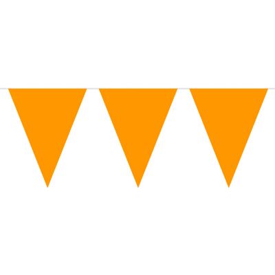 Ecreative - Bunting 10m 15 Flags - Oranje - 15 Vlaggen - Slinger Ecreative - Bunting 10m 15 Flags - Oranje - 15 Vlaggen - Slinger