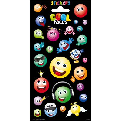 Creative Craft Group Stickervel twinkle - coole gezichten Creative Craft Group Stickervel twinkle - coole gezichten