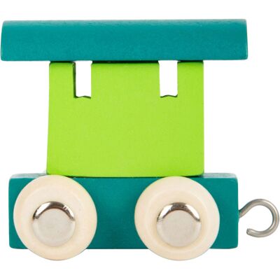 Small Foot - houten lettertrein wagon groen - 12 stuks Groen Small Foot - houten lettertrein wagon groen - 12 stuks Groen