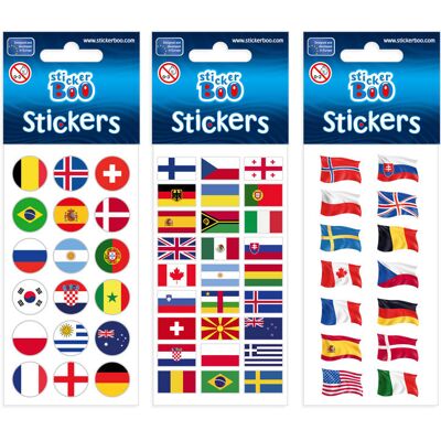 Sticker BOO 66x180cm Landenvlaggen - Sticker Sticker BOO 66x180cm Landenvlaggen - Sticker
