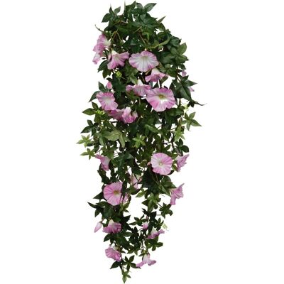 Mica Decorations kunstplant petunia - lichtroze - 80 cm - kunst hangplanten Mica Decorations kunstplant petunia - lichtroze - 80 cm - kunst hangplanten
