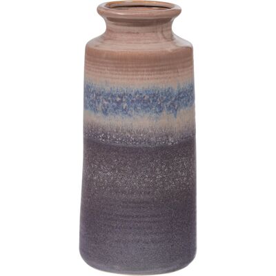 WOOOD decennia vaas xl ø17 cm - keramiek - grijs/blauw - 38x17x17 cm WOOOD decennia vaas xl ø17 cm - keramiek - grijs/blauw - 38x17x17 cm