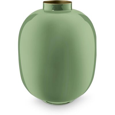Pip Studio - bloemenvaas - woonaccessoires - groene vaas - metaal - 32cm Pip Studio - bloemenvaas - woonaccessoires - groene vaas - metaal - 32cm