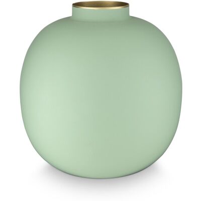 Pip Studio - bloemenvaas - woonaccessoires - groene vaas - metaal - 23cm Pip Studio - bloemenvaas - woonaccessoires - groene vaas - metaal - 23cm